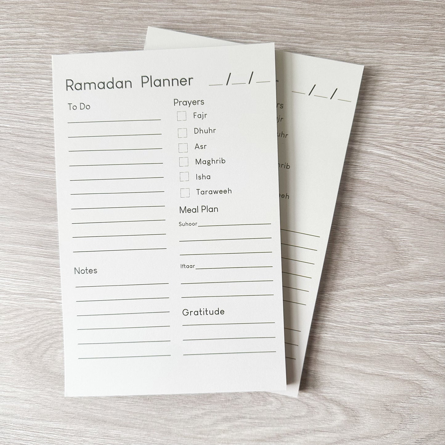 Ramadan Planner