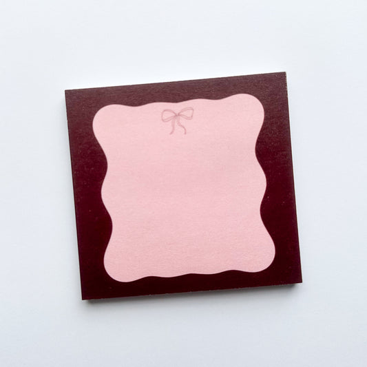 Red Bow Mini Memo Pad