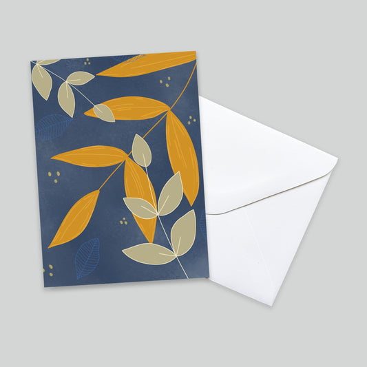 Botanical Leaves Card