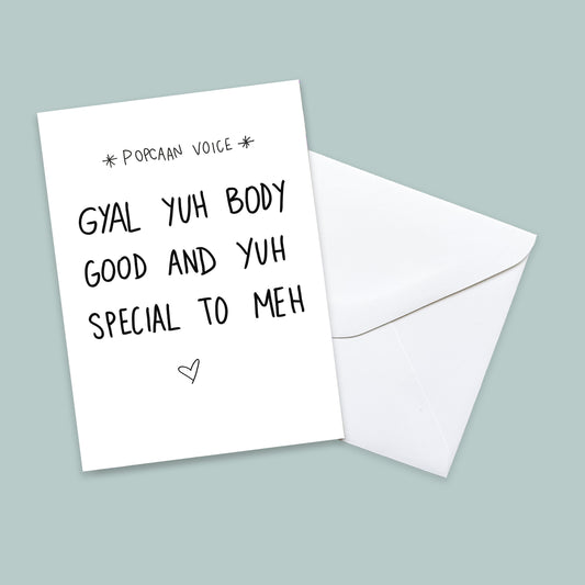 Gyal Yuh Body Good Card