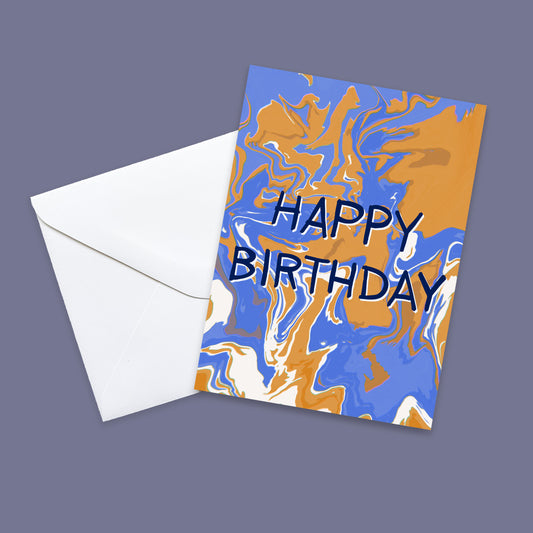 Oil Swirls Card