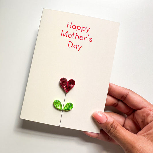 Happy Mother's Day Heart Bouquet Card