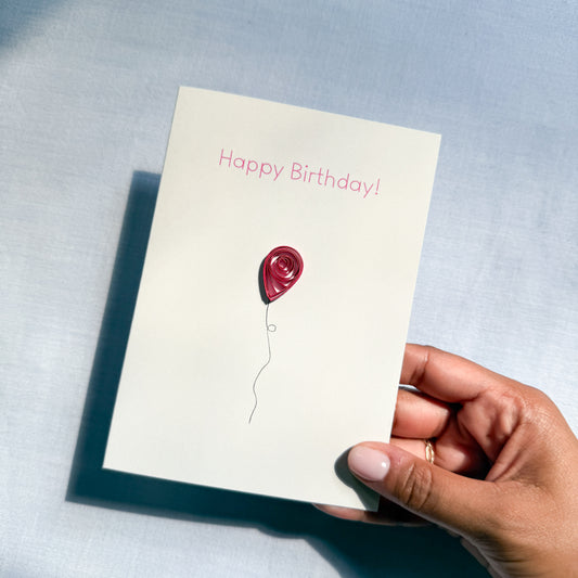 Happy Birthday Pink Balloon
