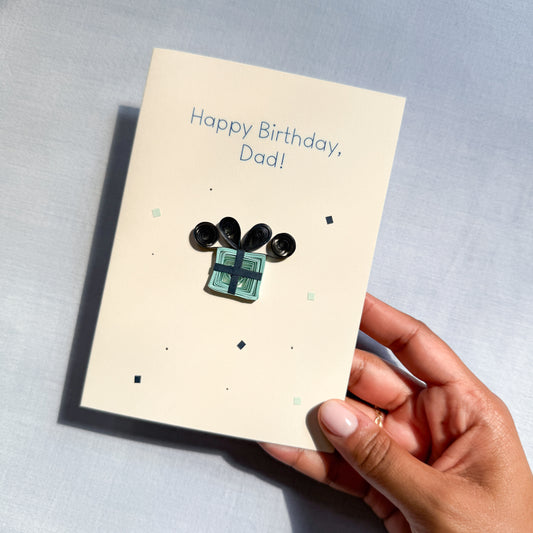 Happy Birthday Dad Present Card