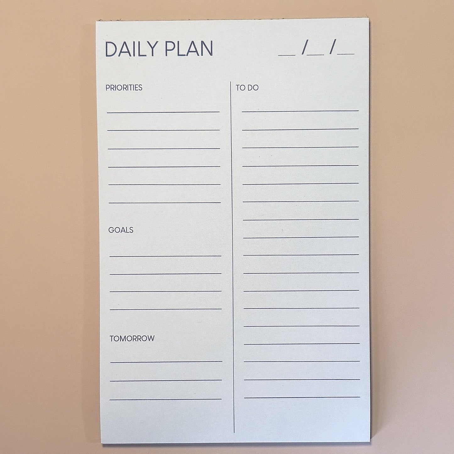 Daily Productivity Notepad