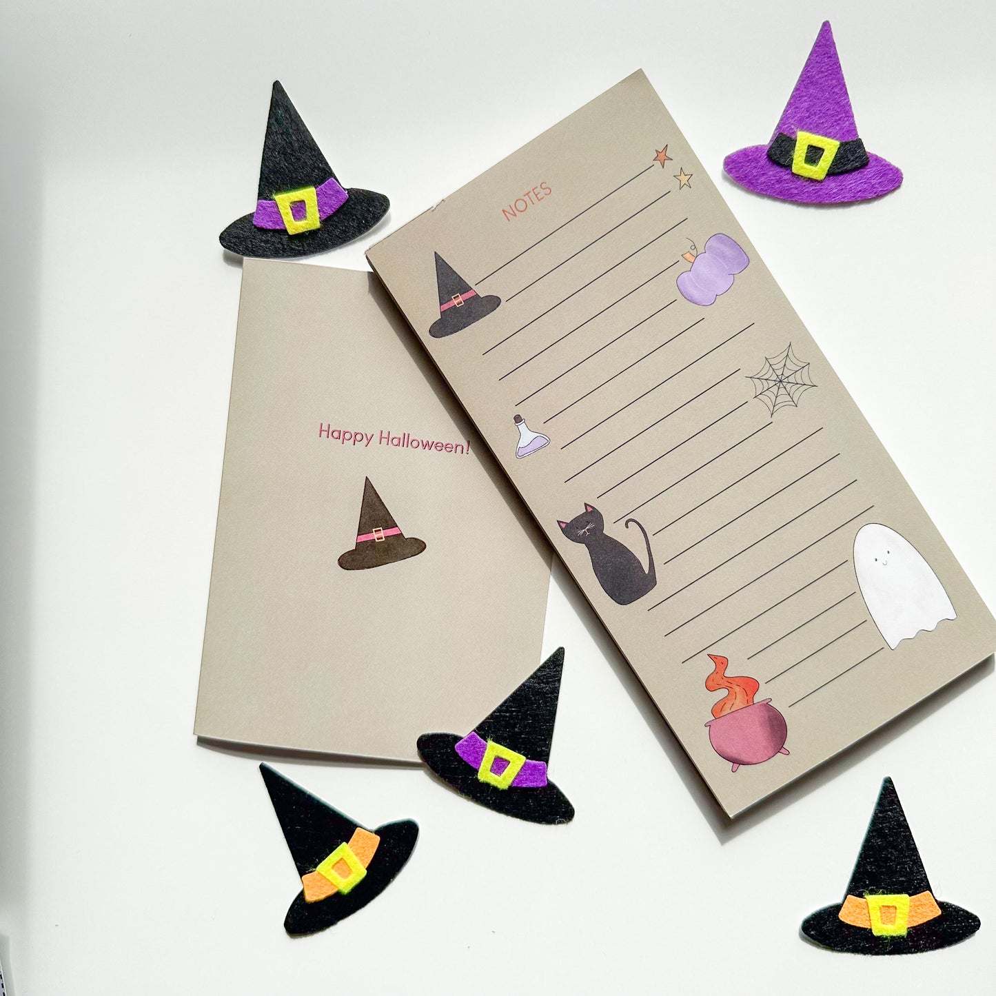 Halloween Card + Notepad Bundle