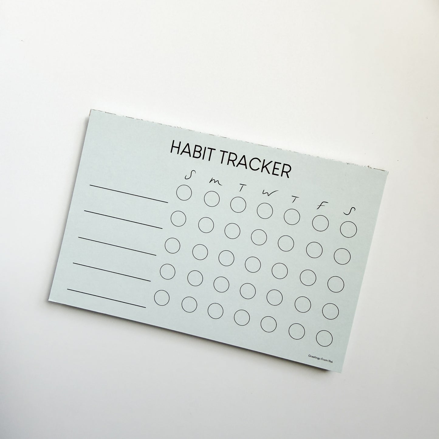 Habit Tracker Notepad