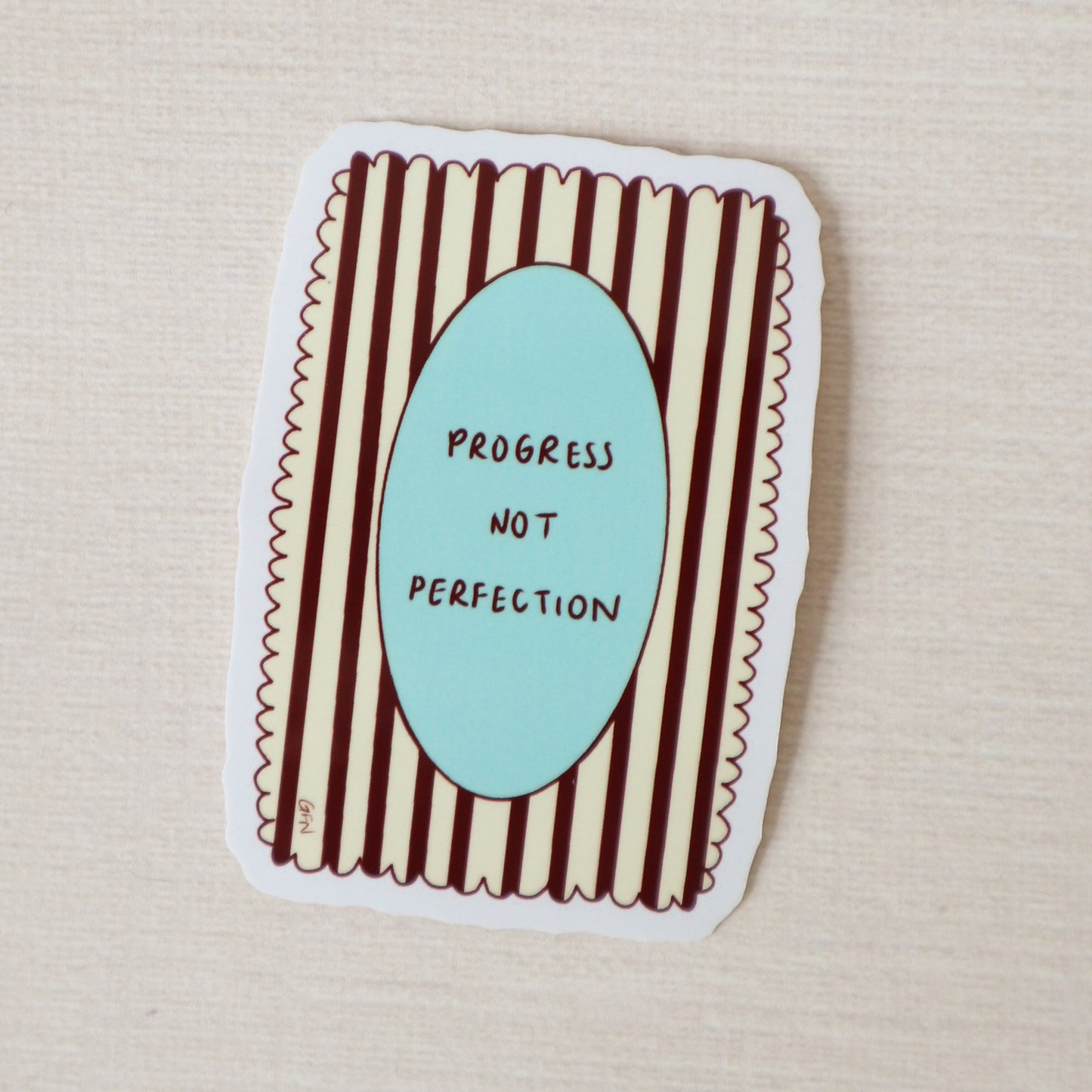 Progress Not Perfection Sticker