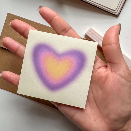 Aura Heart Mini Memo Pad