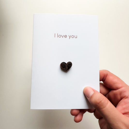 I Love You Heart Card