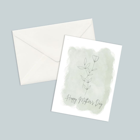 Mother's Day Simple Floral Card