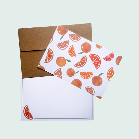 Oranges Notecard Set