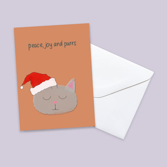 Peace, Joy and Purrss Card