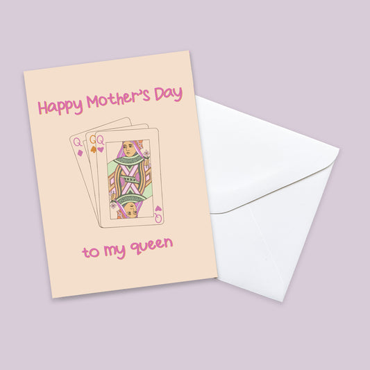 Mother's Day Queen of Hearts Card