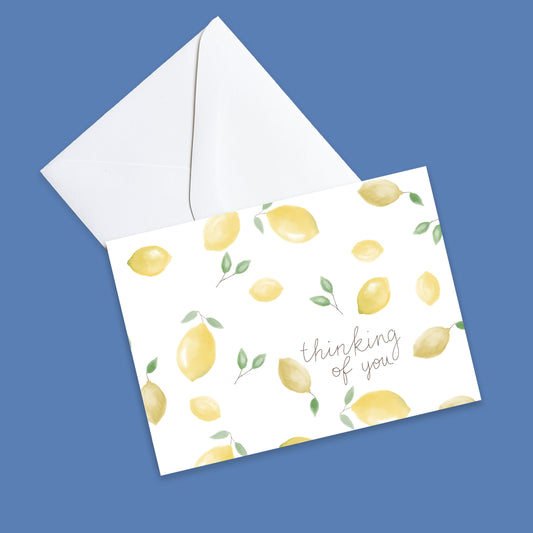 Thinking of You Lemons Card