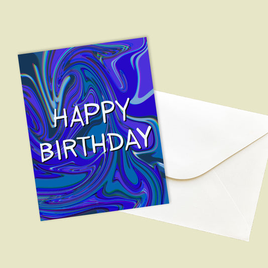 Birthday Swirls Card