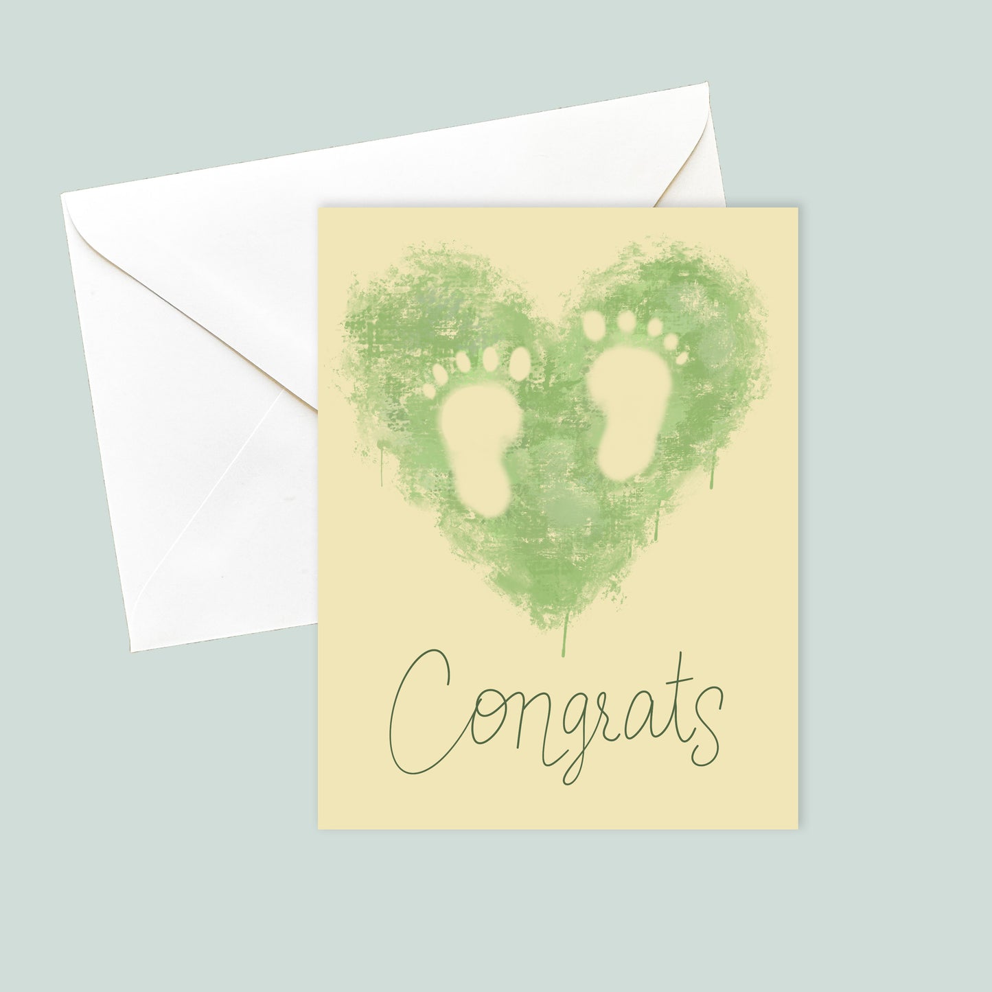 Congrats Footprint Card