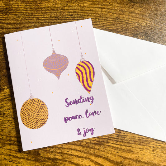 Purple Holiday Card - Pack of 6