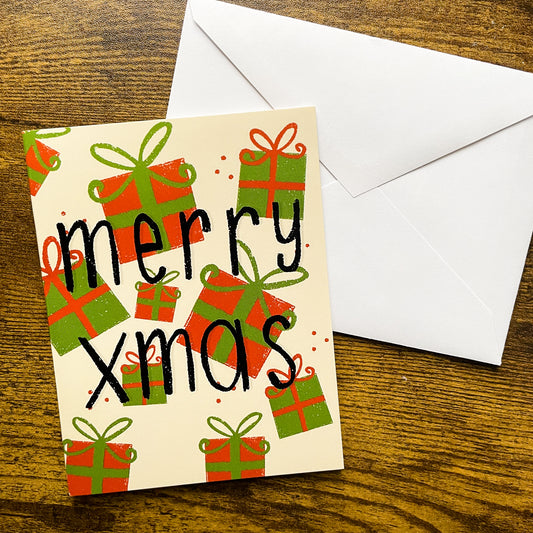 Merry Xmas Card - Pack of 6