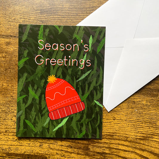 Season's Greetings Card - Pack of 6