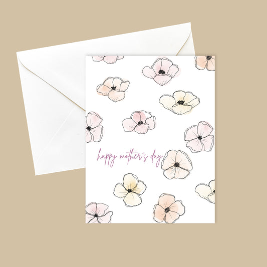 Mother's Day Floral Watercolor Card